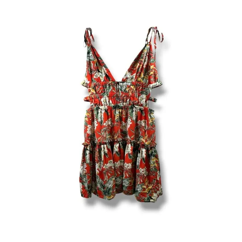 Hello Molly NWT Sweet Jacaranda Dress in Orange Floral Pattern Size 6 - Picture 1 of 10
